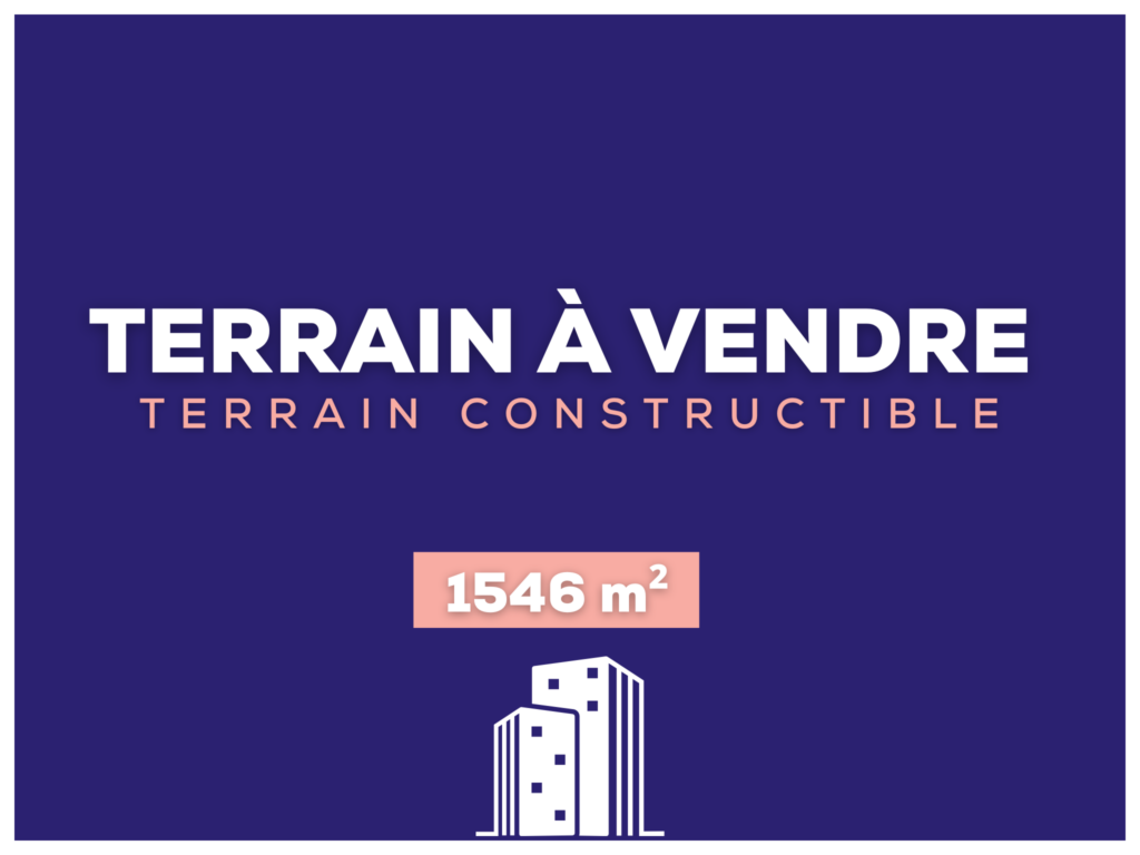 Terrain viabilisé de 1546 m2 avec vue dégagée