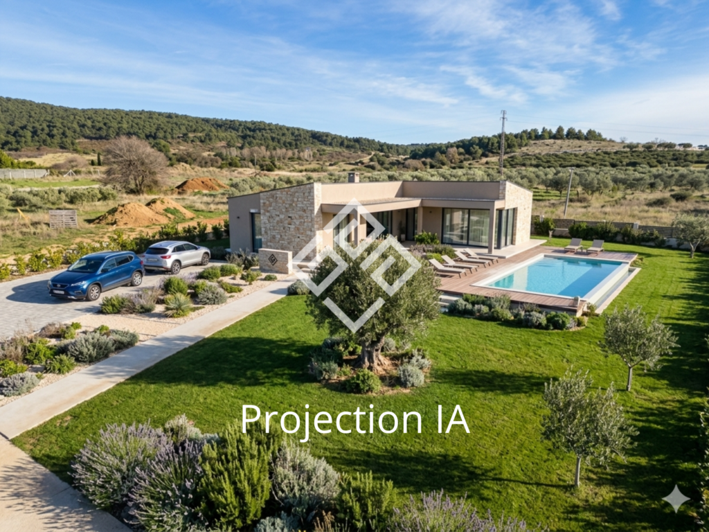 Terrain viabilisé de 687m2 avec vue dégagée